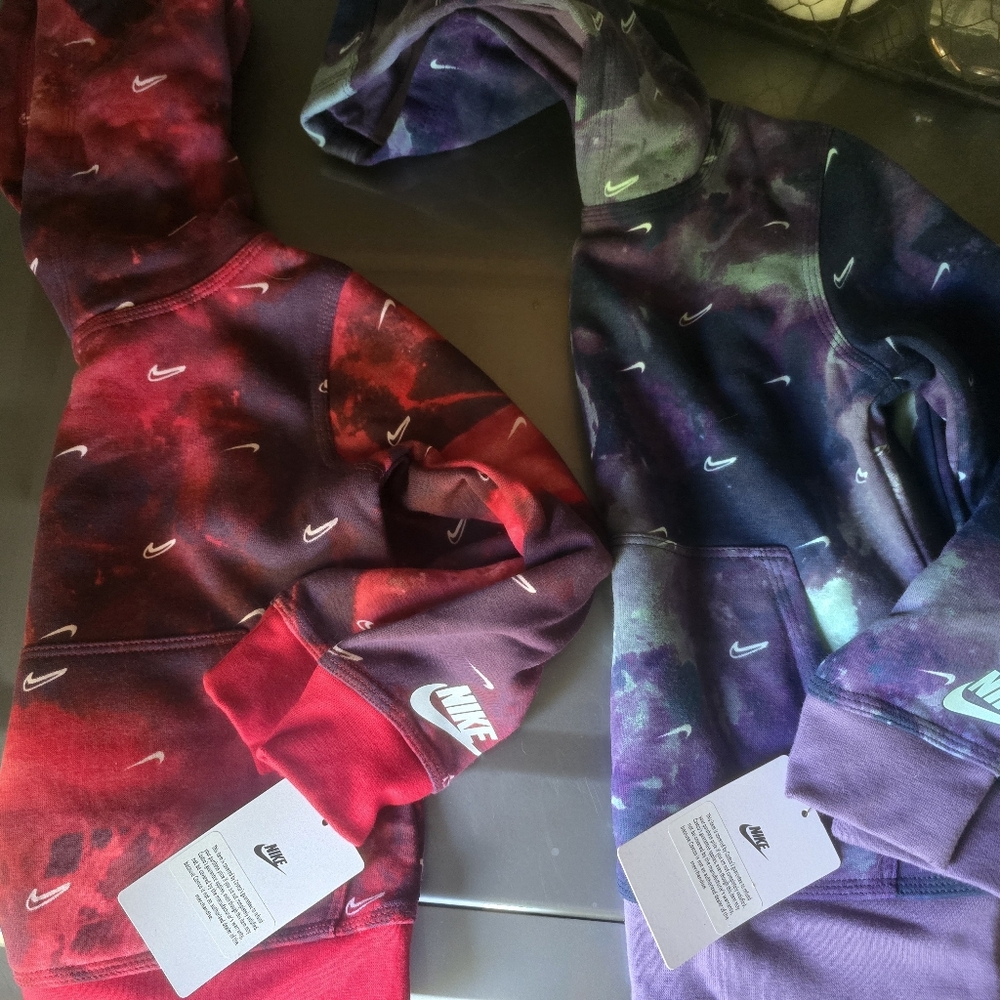 Nike Multicolor Tie-Dye Hoodies